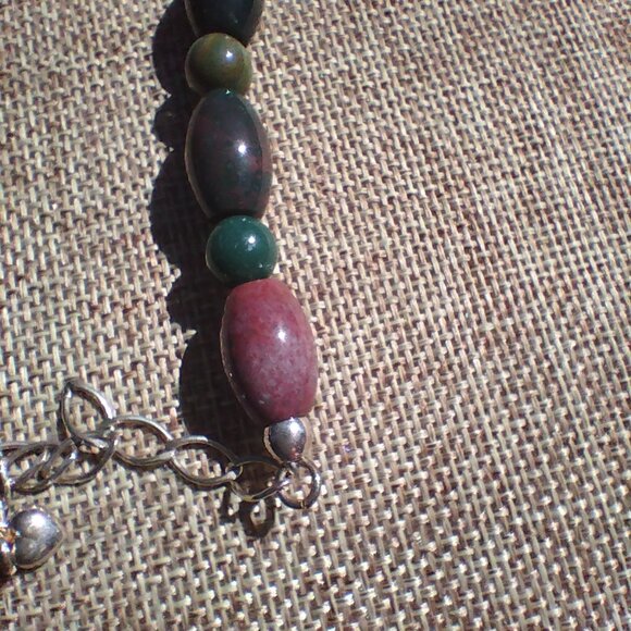 Jay King DTR mine finds moss Agate 925 Sterling Silver necklace 24" - Picture 8 of 14